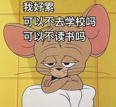 《猫和老鼠》开学啦系列_开学表情