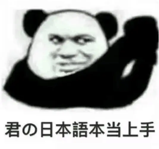 君日本语本当上手日语表情包一组工地日语表情包熊猫头表情