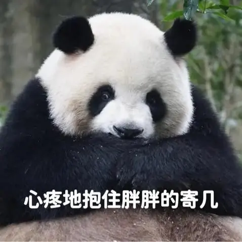 梅兰肉肉的表情包#可爱到爆炸99#大熊猫-抖音