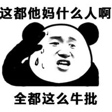 这都他妈什么人啊,全都这么牛批(熊猫头)