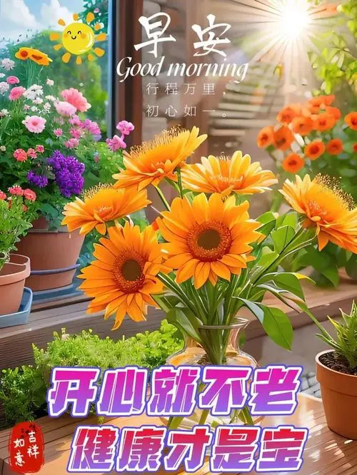 2024年4月5日最新早上好祝福语图片大全,唯美早安温馨问候集锦