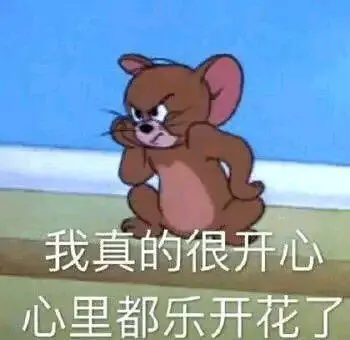 我真的很开心心里都乐开花了-斗图表情包-金馆长表情库-真正的