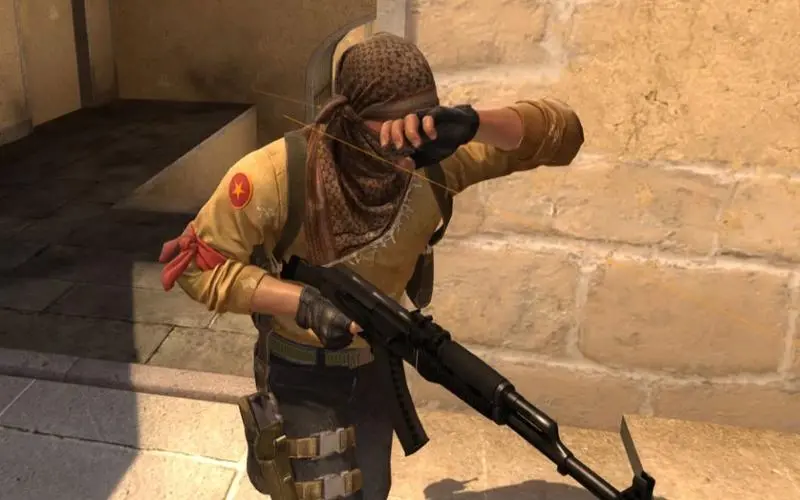 【csgo】荒漠迷城:a大俩颗闪让队友给你扣俩个6