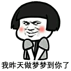 我昨晚做梦梦到你了表情包