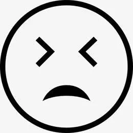 可爱白色小人的表情开心