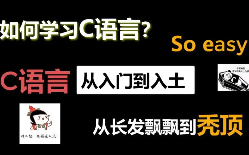 c语言学习如此简单,从入门到入土,从长发飘飘到头顶光滑