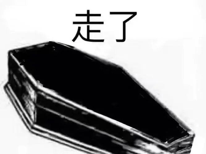 走了-棺材系列表情包_棺材_熊猫头_沙雕_斗图表情