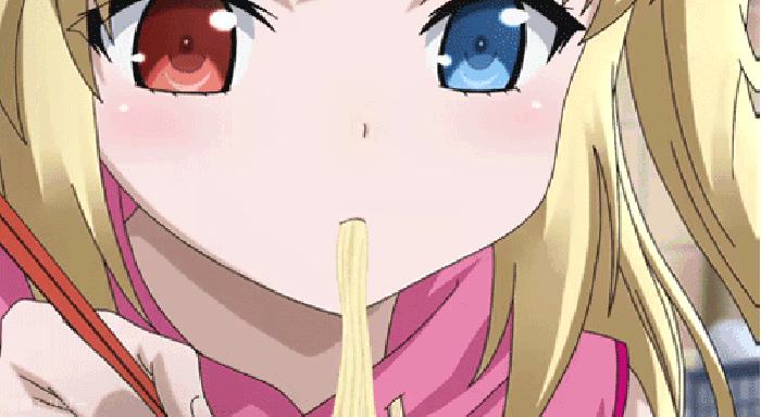 二次元少女吃面动漫gif动图_动态图_表情包下载_soogif