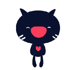 动漫小猫飞吻开心gif动图_动态图_表情包下载_soogif
