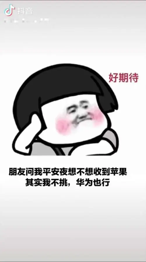 朋友问我平安夜想不想收到苹果,其实我不,华为也行表情包图片合集v1.