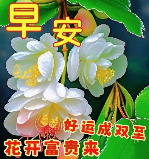 1.早安呀!祝你今天一切顺利,万事如意!