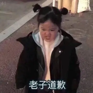 老子道歉女孩权律二愤怒丸子头搞笑gif动图_动态图_表情包下载_soogif
