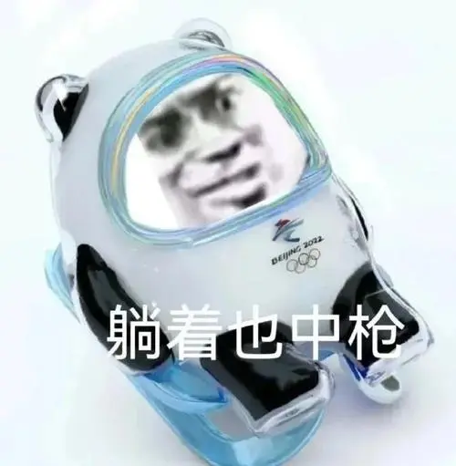 熊猫头冰墩墩表情包躺着也中枪