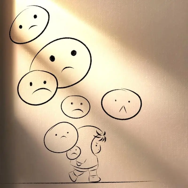 不开心.#简笔画#画画#日常摸鱼#跟着抖音学画画#不-抖音