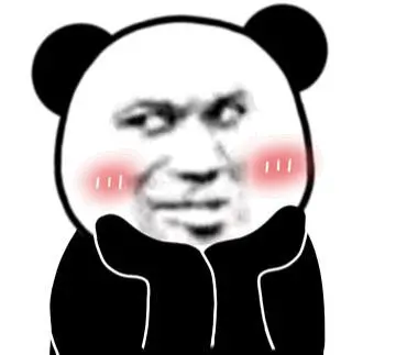 红脸熊猫头