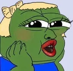 涂着大红色口红-sadfrog_动图表情