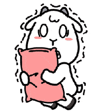 害怕小羊枕头发抖gif动图_动态图_表情包下载_soogif