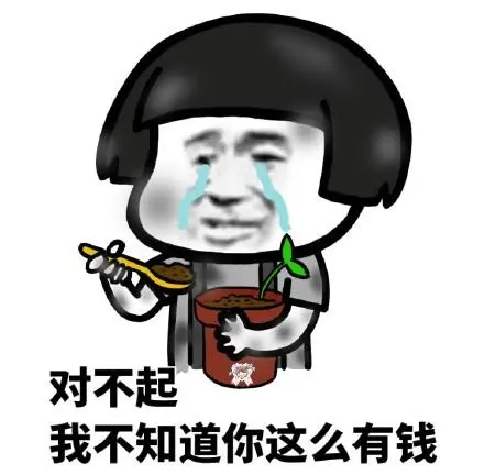 对不起我不知道你这么有钱-蘑菇头最新斗图表情包