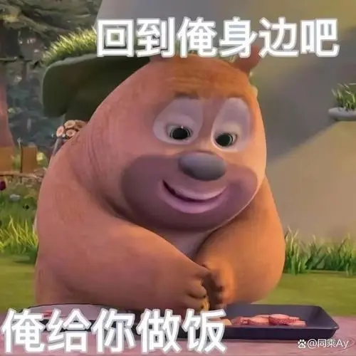 熊二表情包是国产动画片《熊出没》系列中的角色之一,是熊大的弟弟