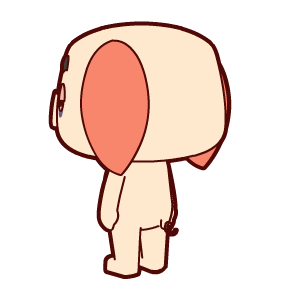卡通小猪放屁背影gif动图_动态图_表情包下载_soogif